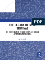 SHAH, A. M. The Legacy of M. N. Srinivas. His Contribution to Sociology and Social Anthropology in India (2019)