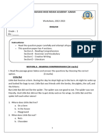Grade 1-Sample Paper 1