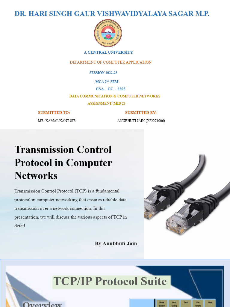 Transmission Control Protocol in Computer Networks (1) (1) | PDF ...
