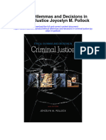 Download Ethical Dilemmas And Decisions In Criminal Justice Joycelyn M Pollock full chapter