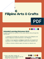 Week 6 Filipino Arts Crafts