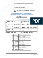 HOMEWORK - LESSON - 13 Ingles