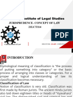 Classification of Law