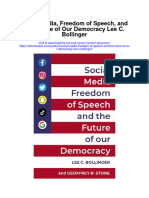 Download Social Media Freedom Of Speech And The Future Of Our Democracy Lee C Bollinger all chapter