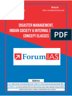 Disaster Management Indian Society Internal Security Concept Classes