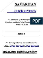 The Samaritan Kcse Essays s1