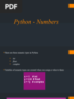 Python - Numbers