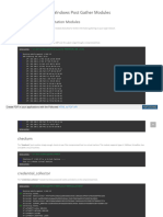 Windows Post Gather Modules