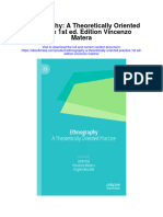 Download Ethnography A Theoretically Oriented Practice 1St Ed Edition Vincenzo Matera full chapter