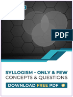 Syllogism Only Few Concepts Questions Download Free PDF Compressed