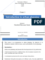 Cours 1 - Introduction To Urbanism