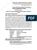 Modelo de Recurso de Apelacion de Sentencia en Un Proceso Contencioso Administrativo Laboral