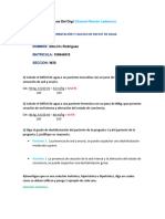 Ejercicios Deshidratación y Calculo de Deficit de Agua