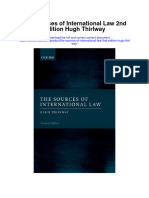 The Sources of International Law 2Nd Edition Hugh Thirlway Full Chapter