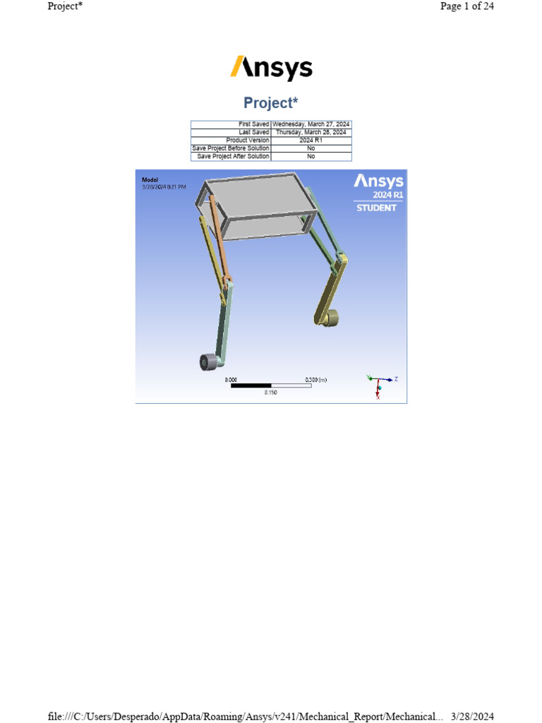 Ansys Dynamic Anlysis Edited | PDF | Force | Geometry