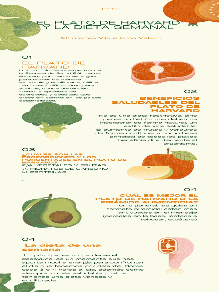 Infografía Dieta Saludable Ilustrado En Beige Y Verde Pdf