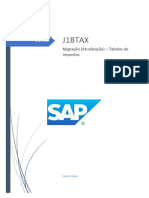J1BTAX - Migração - Atualização Tabela de Impostos
