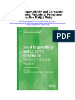 Download Social Responsibility And Corporate Governance Volume 2 Policy And Practice Matjaz Mulej all chapter