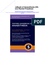 Oxford Handbook of Anaesthesia 5Th Edition Rachel Freedman Full Chapter