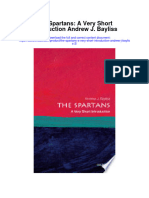 The Spartans A Very Short Introduction Andrew J Bayliss 2 Full Chapter