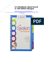 The Speakers Handbook Spiral Bound Version 12Th Edition Sprague Full Chapter