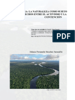 LECTURA COLOMBIA LA NATURALEZA COMO SUJETO DE DERECHO ENTRE EL ACTIVISMO Y LA CONTENCION[1]