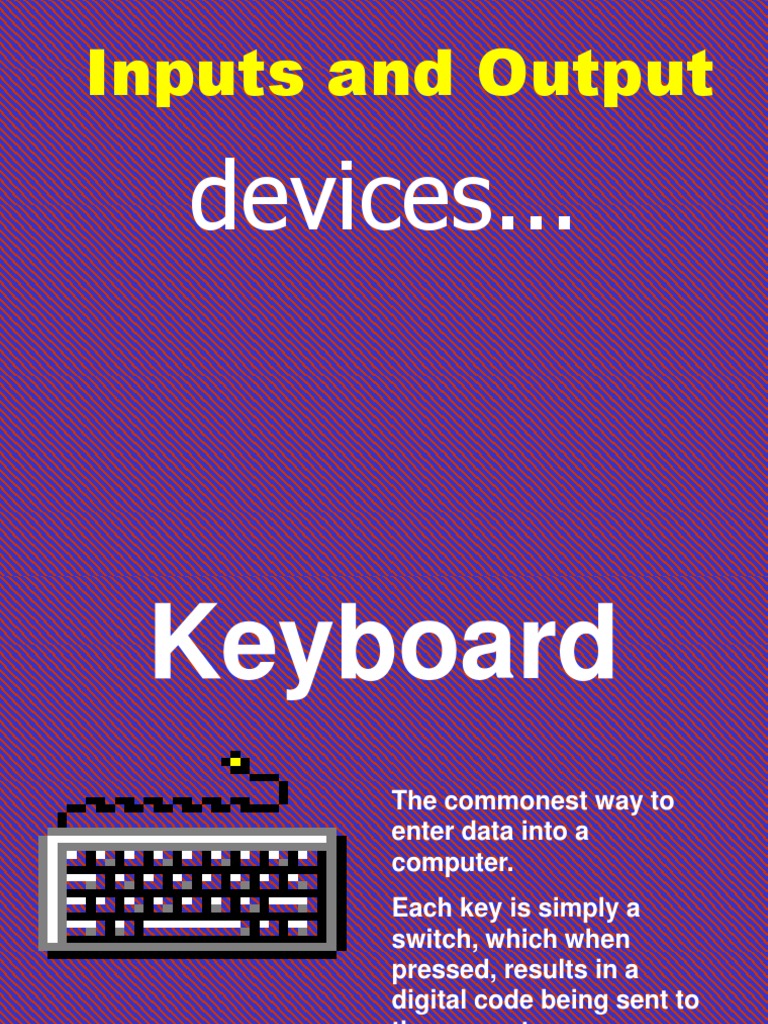 Overview of Computer Input and Output Devices | PDF | Image Scanner ...