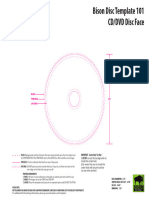 Template 101 CD and DVD Disc Face