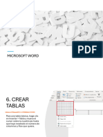 6 Y 7. - CREAR TABLA Y Trabajar Con Temas, Elementos Rápidos, Fondos de Página, Encabezados y Pies de Página