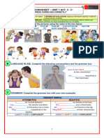 English Worksheet - 3°-Unit 1 Act. 3.