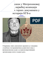 Шта се налази у Митрохиновој архиви - највећој колекцији украдених тајних докумената у историји КГБ-а