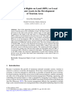 Management Rights On Land (HPL) As Local Government Assets in The Development of Tourism Area