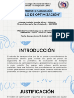 Presentación - Modelo de Optimización