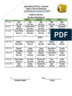 Horario de Grado - Primero Básico