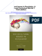Sociocultural Issues in Psychiatry A Casand Curriculum Nhi Ha T Trinh Editor All Chapter