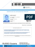 Certificado Antecedentes Penales