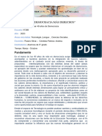 Proyecto Interdisciplinar Año de La Democracia