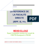 Cours Fiscalité IRPP, ISCAE - Mehdi Ellouz, MAJ Octobre 23
