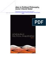 Download Oxford Studies In Political Philosophy Volume 5 David Sobel full chapter