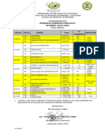 Primeros Exámenes Parciales Ciclo 2022