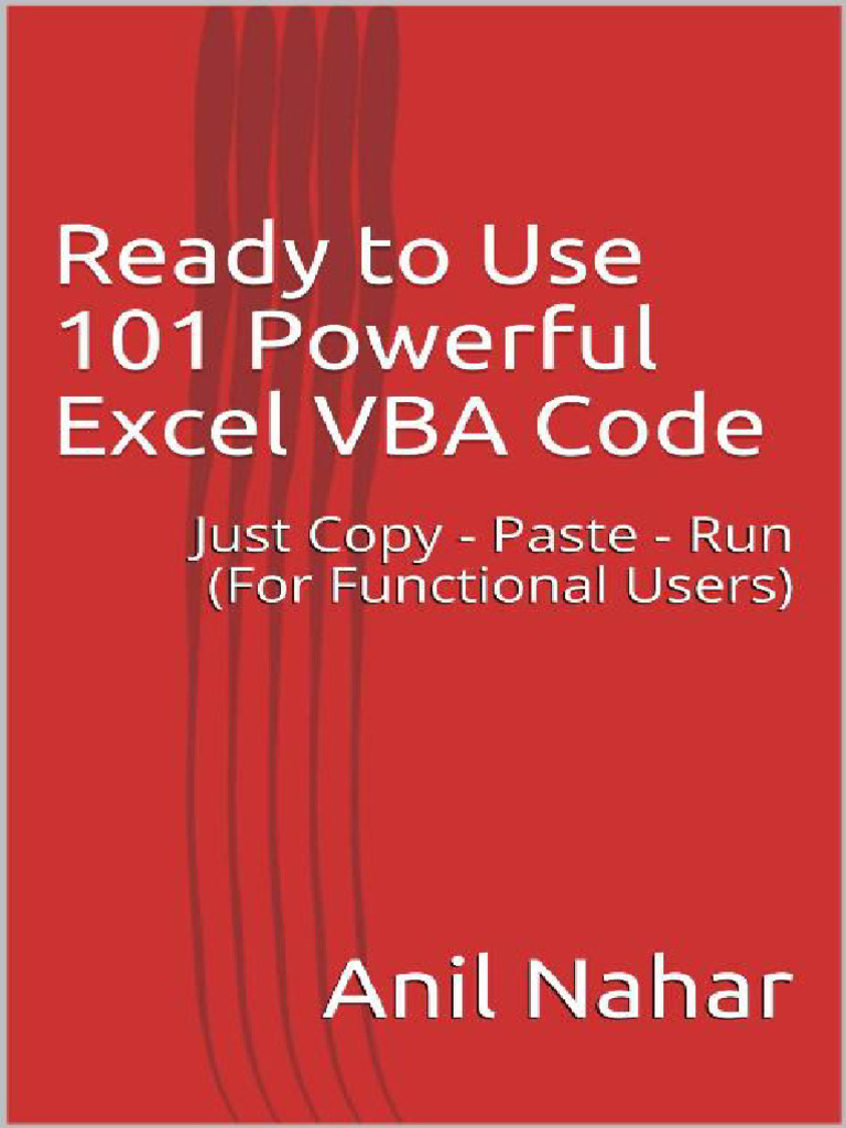 Essential VBA Codes for Excel Users | PDF | Microsoft Excel | Computing