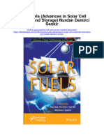 Solar Fuels Advances in Solar Cell Materials and Storage Nurdan Demirci Sankir All Chapter