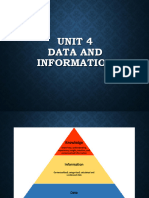 Unit 4 - Data and Information