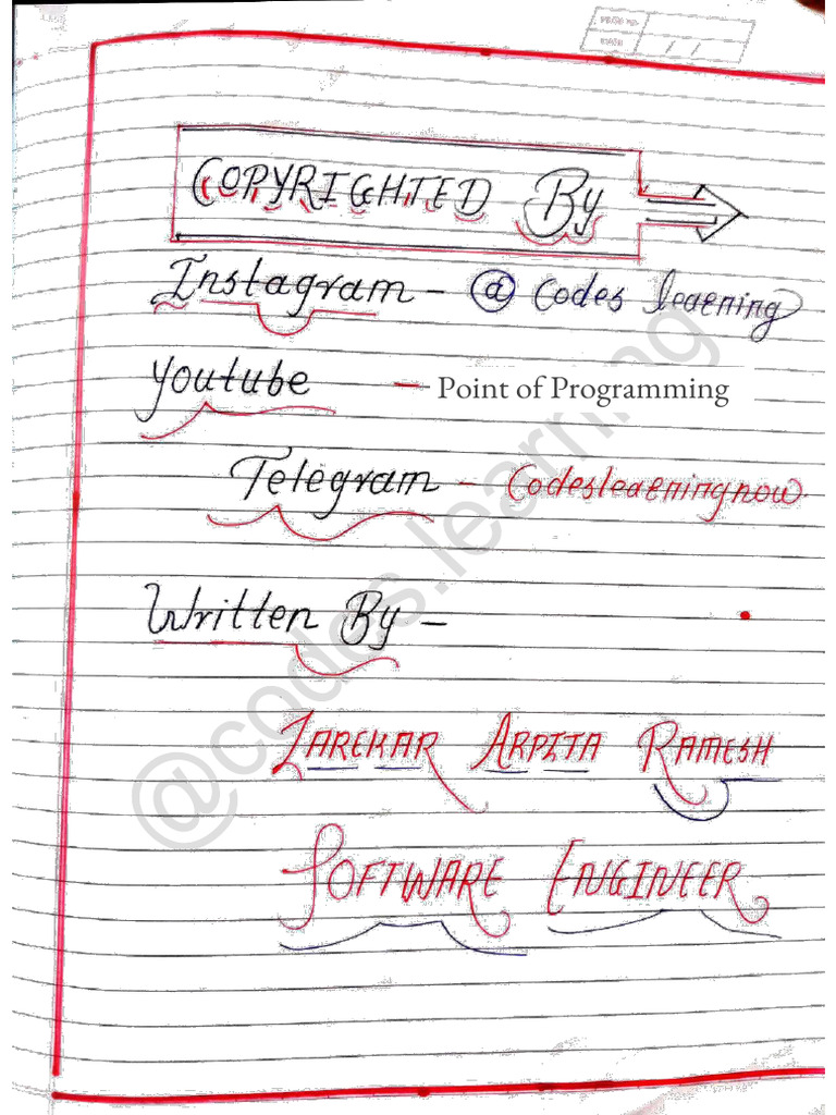 comprehensive C++ Notes | PDF