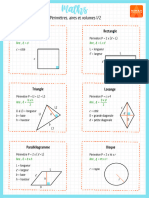 Périmètres, aires et volumes