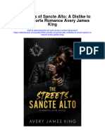 The Streets of Sancte Alto A Dislike To Lovers Sports Romance Avery James King Full Chapter