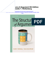 The Structure of Argument 9Th Edition Annette T Rottenberg Full Chapter