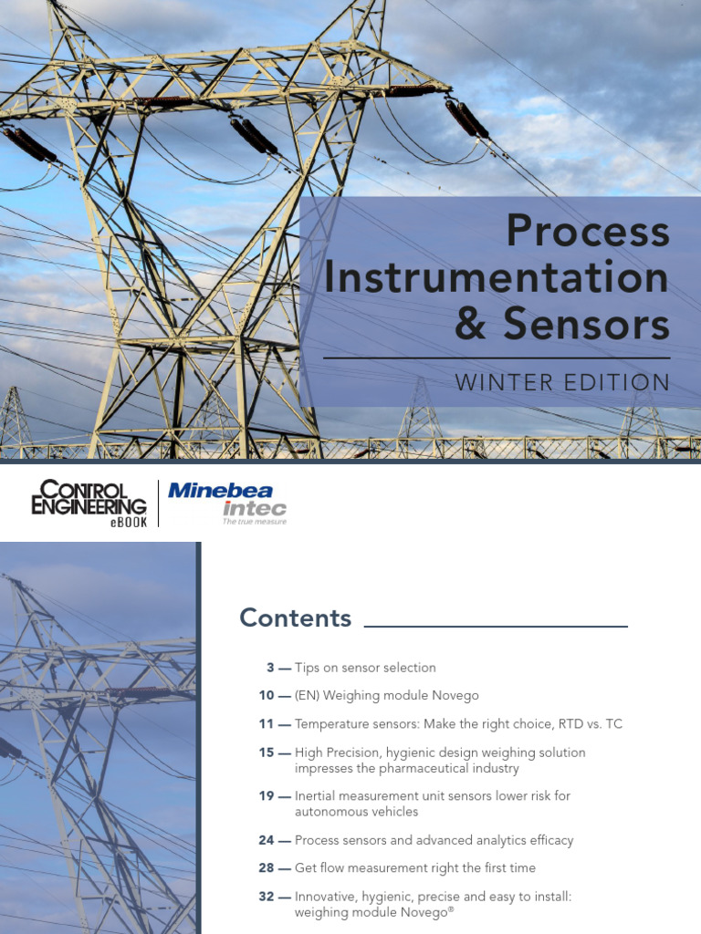 Process Instrumentation and Sensors Ebook 2023 | PDF | Inertial ...