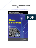 Oxide Electronics 1St Edition Asim K Ray Full Chapter