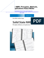Solid State NMR Principles Methods and Applications Klaus Muller All Chapter